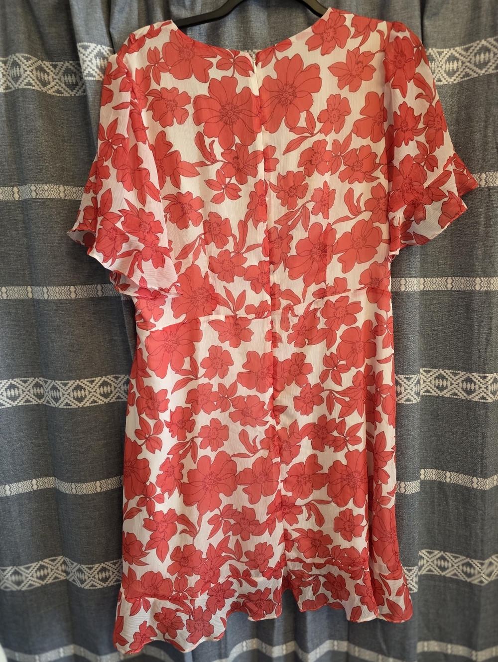ESTELLE Poppy Print Faux-Wrap Dress Size 2X/18W NWT - Picture 5 of 5